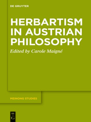 cover image of Herbartism in Austrian Philosophy